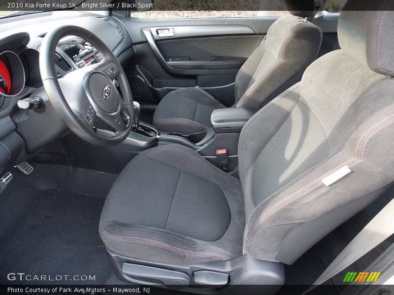 Bright Silver / Black Sport 2010 Kia Forte Koup SX