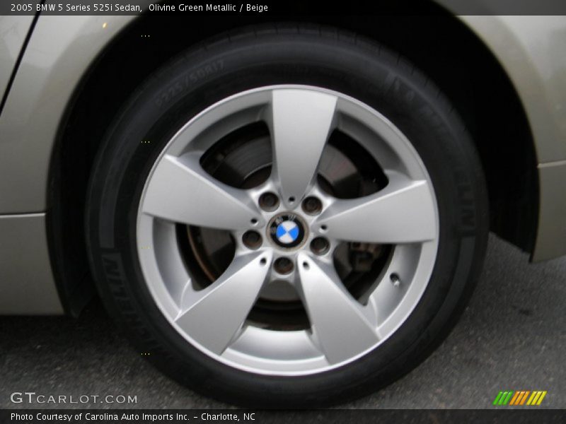 Olivine Green Metallic / Beige 2005 BMW 5 Series 525i Sedan