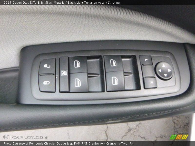 Billet Silver Metallic / Black/Light Tungsten Accent Stitching 2015 Dodge Dart SXT