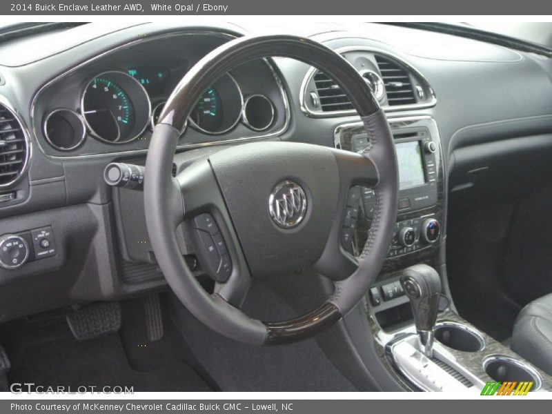 White Opal / Ebony 2014 Buick Enclave Leather AWD