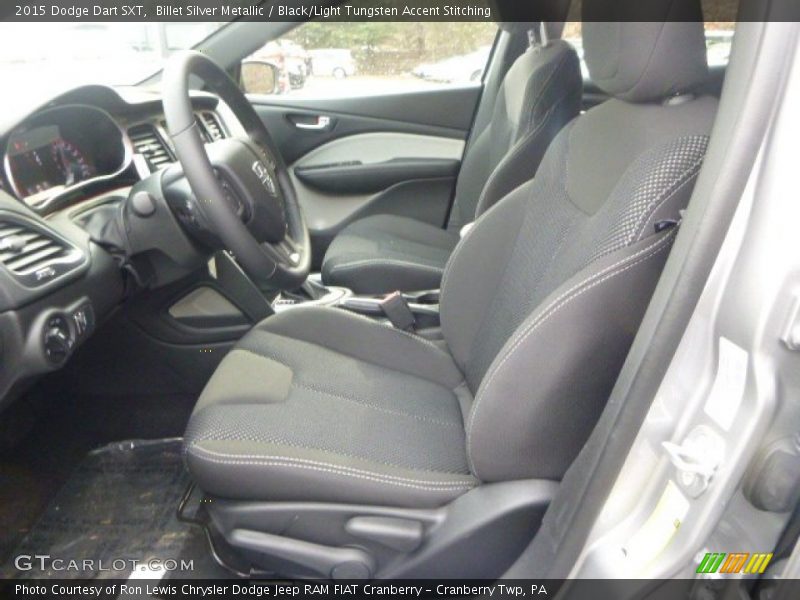 Billet Silver Metallic / Black/Light Tungsten Accent Stitching 2015 Dodge Dart SXT