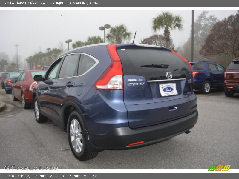 Twilight Blue Metallic / Gray 2014 Honda CR-V EX-L