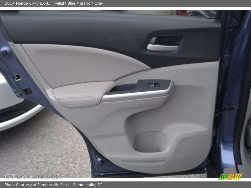 Twilight Blue Metallic / Gray 2014 Honda CR-V EX-L