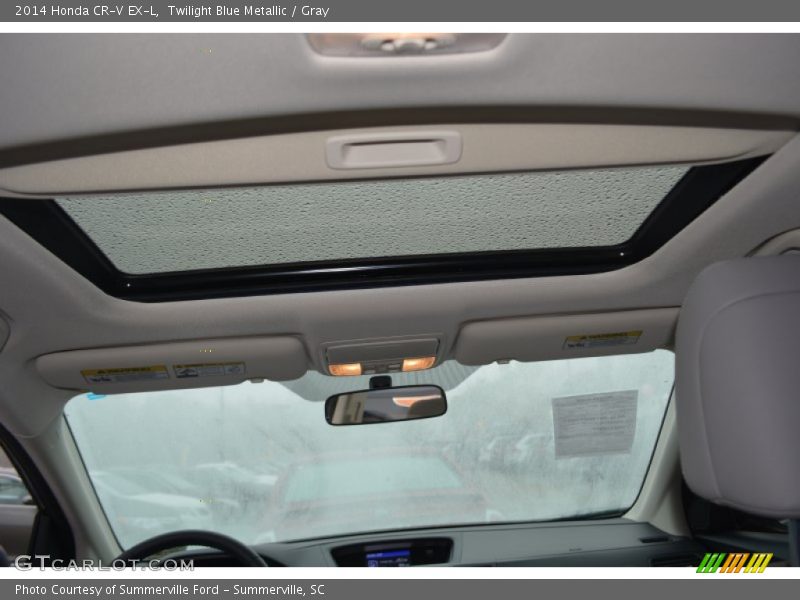 Twilight Blue Metallic / Gray 2014 Honda CR-V EX-L
