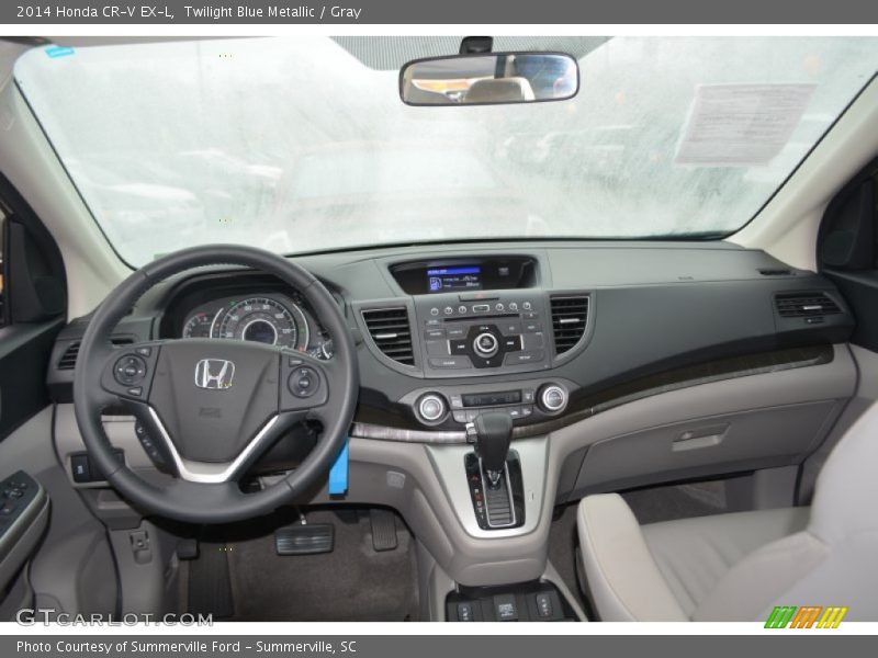 Twilight Blue Metallic / Gray 2014 Honda CR-V EX-L