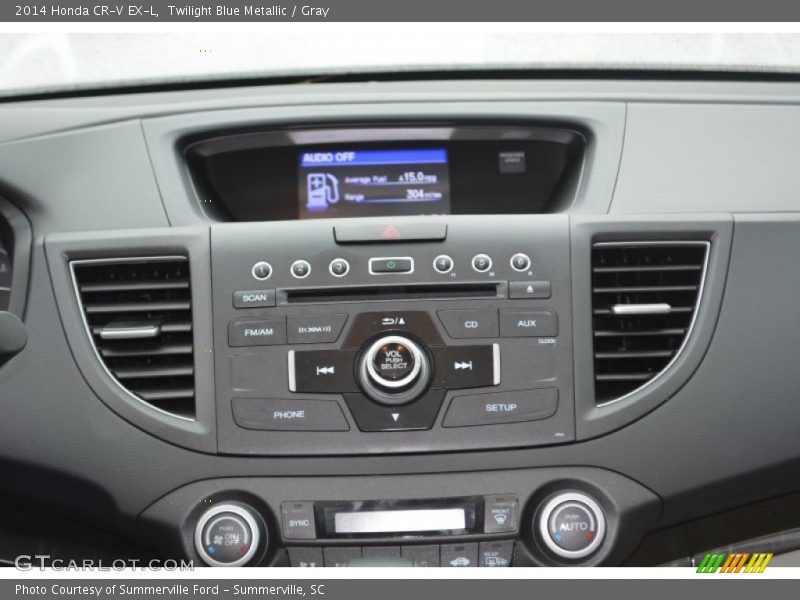 Twilight Blue Metallic / Gray 2014 Honda CR-V EX-L