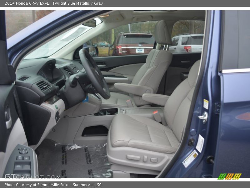 Twilight Blue Metallic / Gray 2014 Honda CR-V EX-L