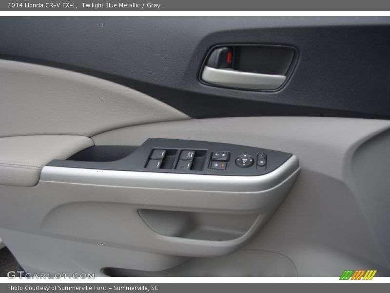 Twilight Blue Metallic / Gray 2014 Honda CR-V EX-L