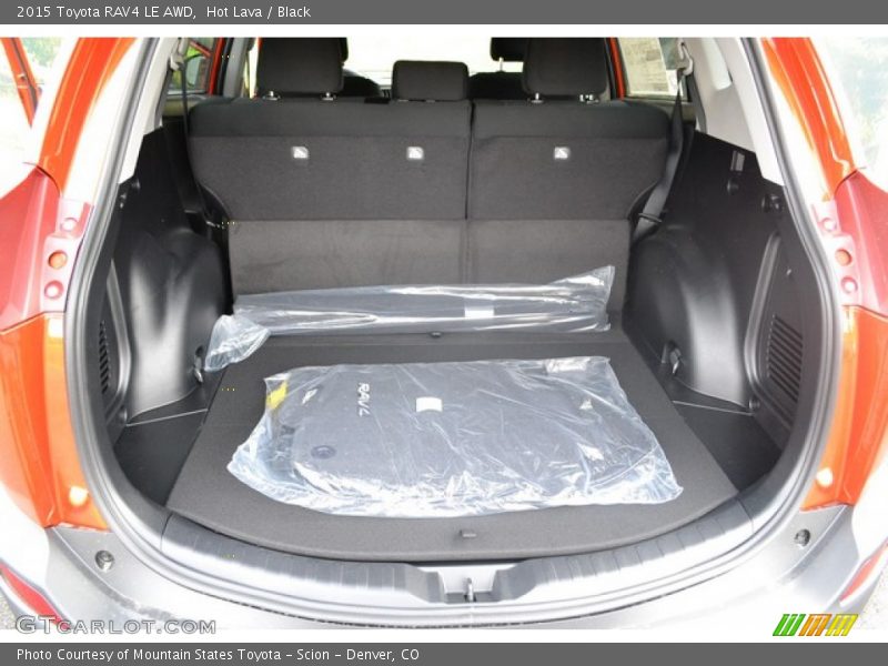 Hot Lava / Black 2015 Toyota RAV4 LE AWD