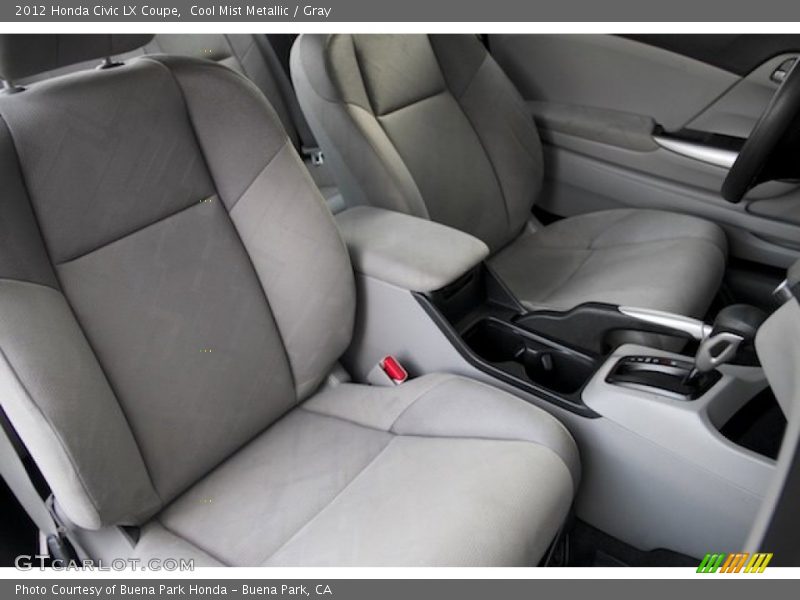 Cool Mist Metallic / Gray 2012 Honda Civic LX Coupe