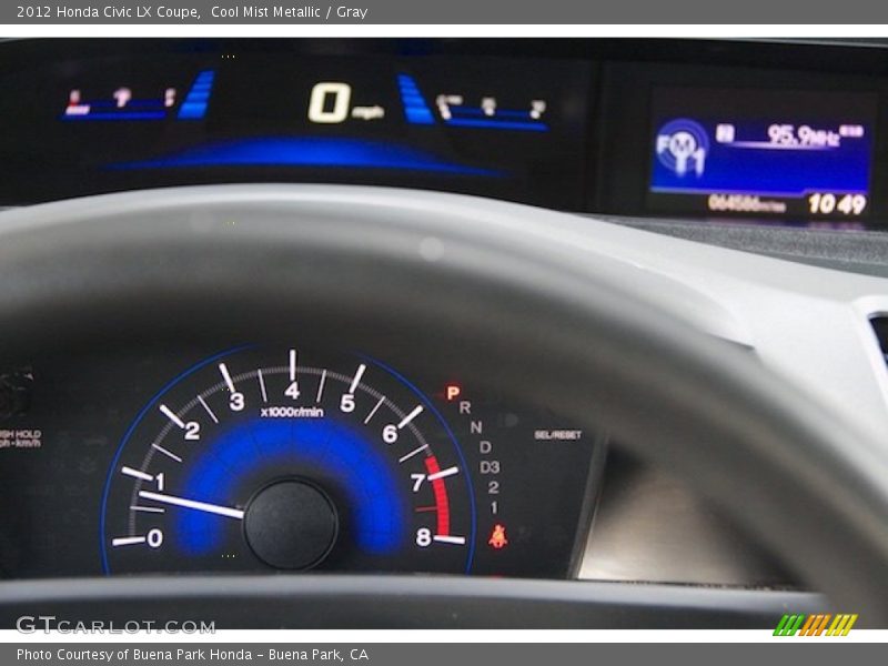 Cool Mist Metallic / Gray 2012 Honda Civic LX Coupe