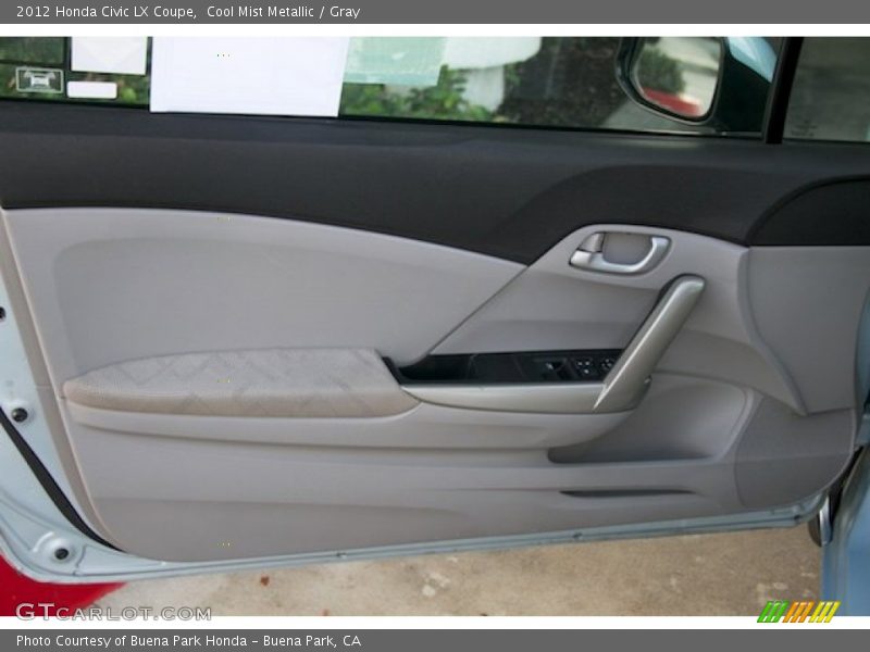 Cool Mist Metallic / Gray 2012 Honda Civic LX Coupe
