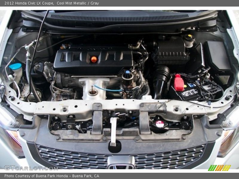 Cool Mist Metallic / Gray 2012 Honda Civic LX Coupe