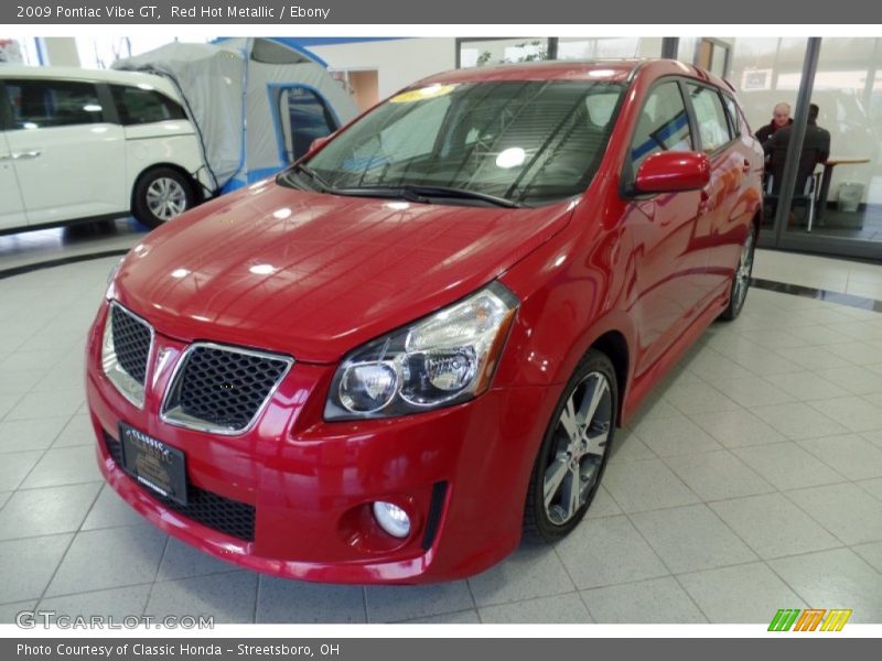 Red Hot Metallic / Ebony 2009 Pontiac Vibe GT