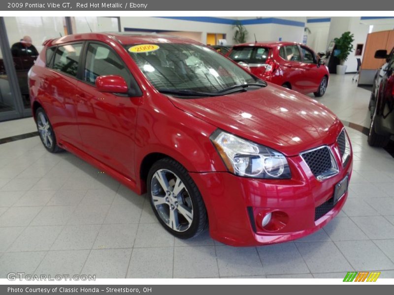 Red Hot Metallic / Ebony 2009 Pontiac Vibe GT