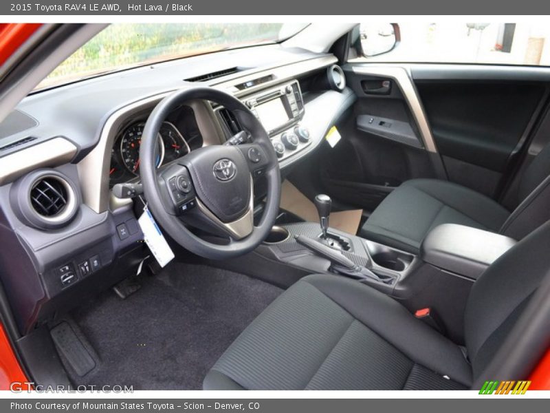 Black Interior - 2015 RAV4 LE AWD 