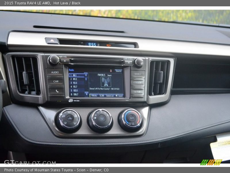 Hot Lava / Black 2015 Toyota RAV4 LE AWD