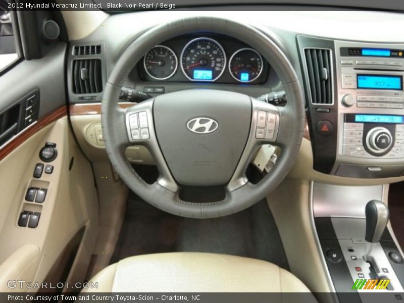 Black Noir Pearl / Beige 2012 Hyundai Veracruz Limited