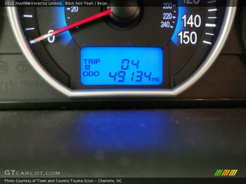 Black Noir Pearl / Beige 2012 Hyundai Veracruz Limited