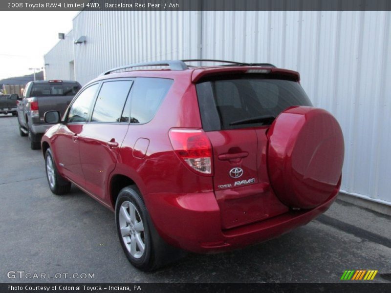 Barcelona Red Pearl / Ash 2008 Toyota RAV4 Limited 4WD