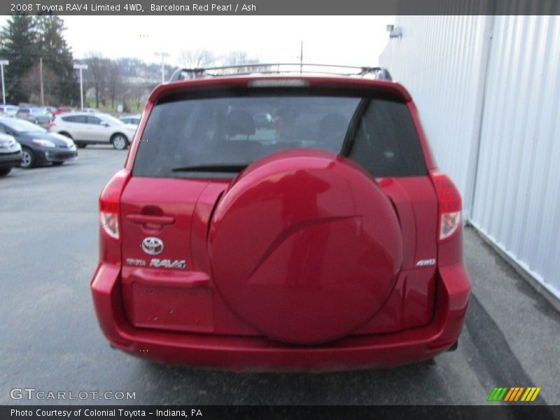 Barcelona Red Pearl / Ash 2008 Toyota RAV4 Limited 4WD