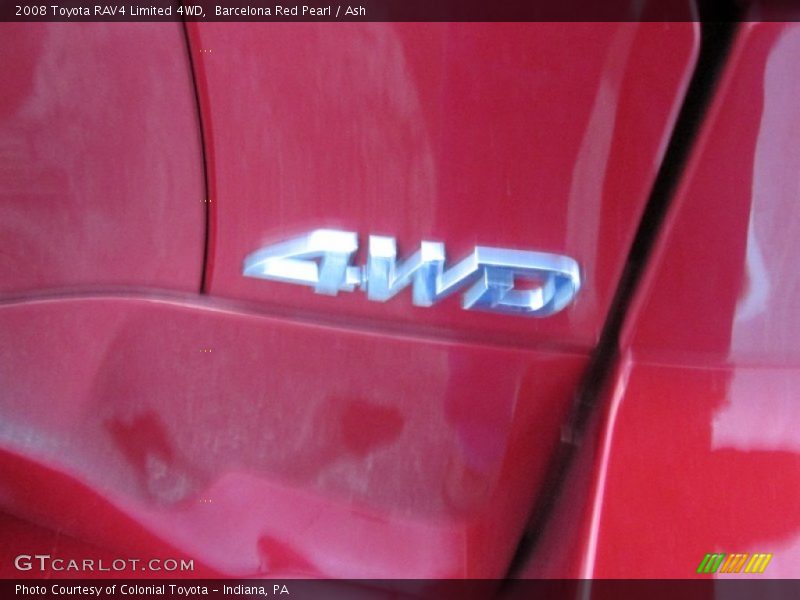 Barcelona Red Pearl / Ash 2008 Toyota RAV4 Limited 4WD