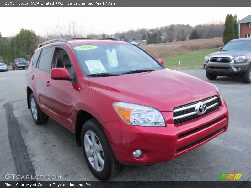 Barcelona Red Pearl / Ash 2008 Toyota RAV4 Limited 4WD