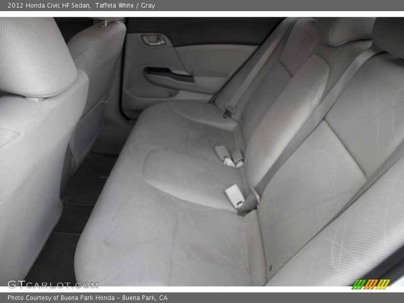 Taffeta White / Gray 2012 Honda Civic HF Sedan