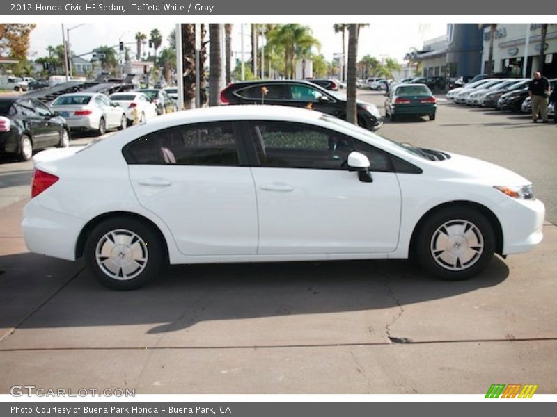 Taffeta White / Gray 2012 Honda Civic HF Sedan