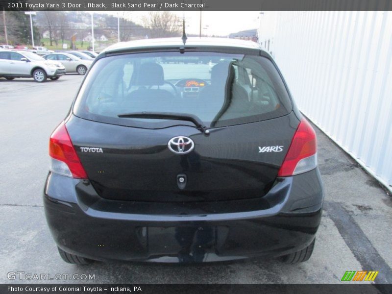 Black Sand Pearl / Dark Charcoal 2011 Toyota Yaris 3 Door Liftback