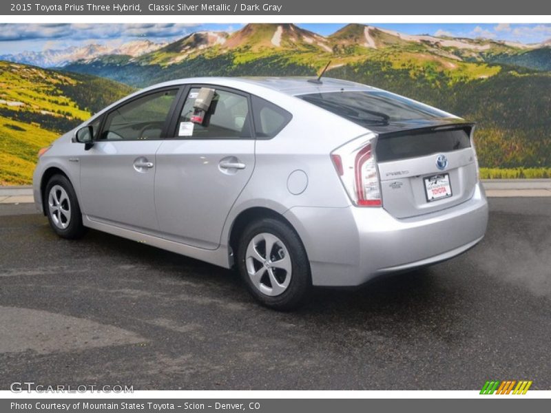 Classic Silver Metallic / Dark Gray 2015 Toyota Prius Three Hybrid