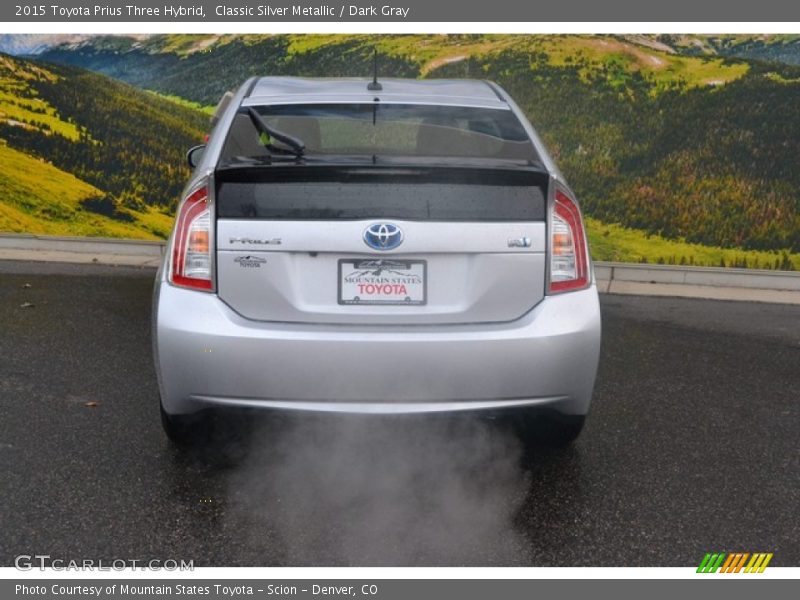 Classic Silver Metallic / Dark Gray 2015 Toyota Prius Three Hybrid