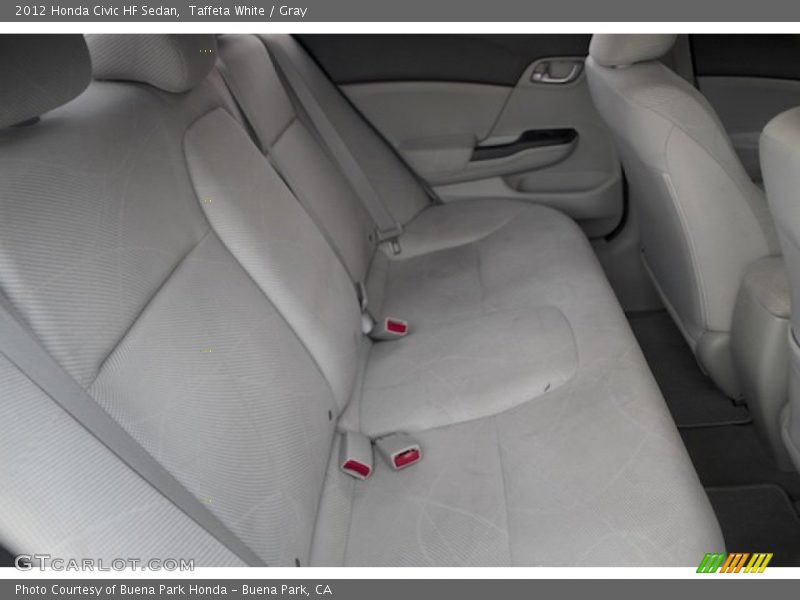 Taffeta White / Gray 2012 Honda Civic HF Sedan