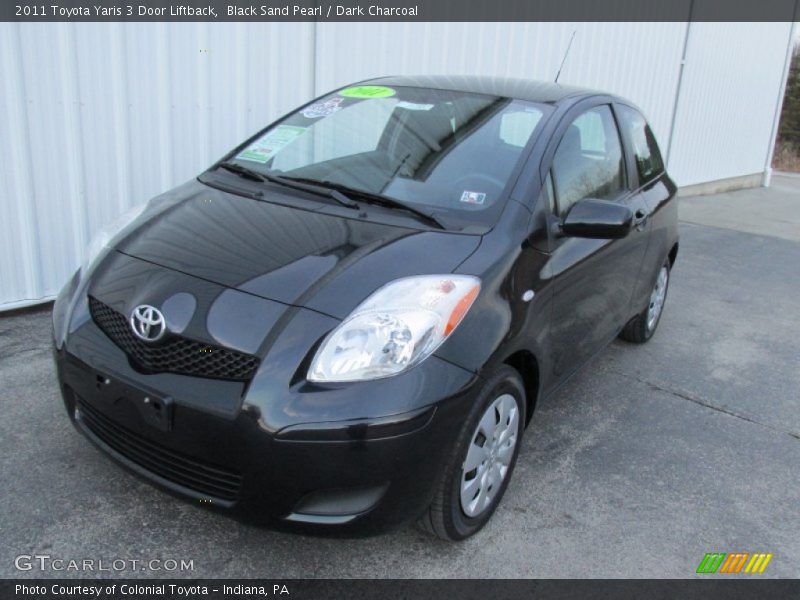 Black Sand Pearl / Dark Charcoal 2011 Toyota Yaris 3 Door Liftback