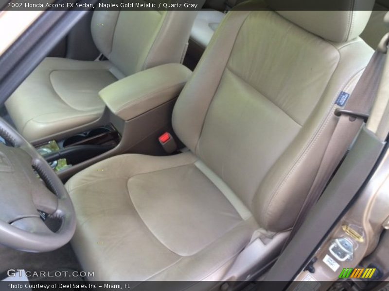 Naples Gold Metallic / Quartz Gray 2002 Honda Accord EX Sedan