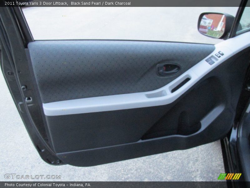 Black Sand Pearl / Dark Charcoal 2011 Toyota Yaris 3 Door Liftback