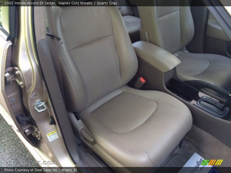 Naples Gold Metallic / Quartz Gray 2002 Honda Accord EX Sedan