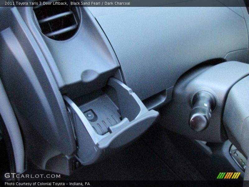 Black Sand Pearl / Dark Charcoal 2011 Toyota Yaris 3 Door Liftback