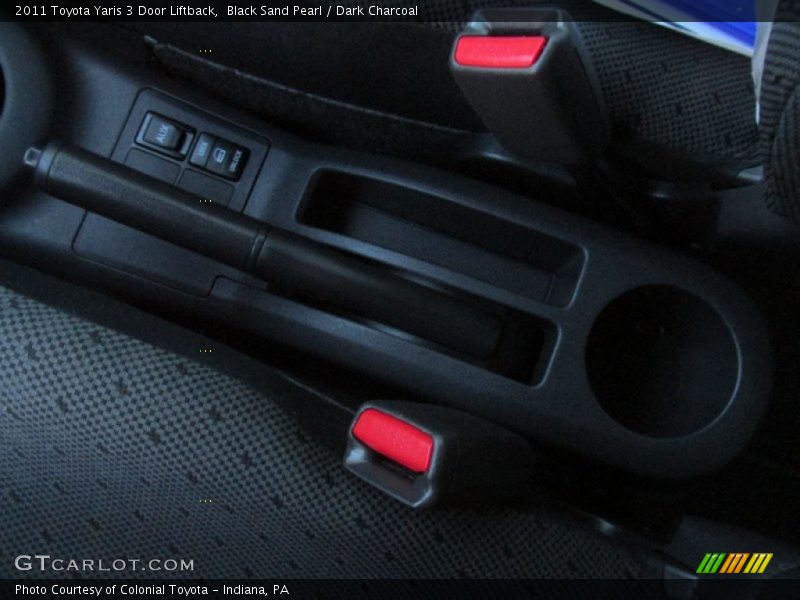 Black Sand Pearl / Dark Charcoal 2011 Toyota Yaris 3 Door Liftback