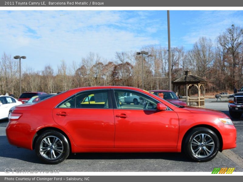 Barcelona Red Metallic / Bisque 2011 Toyota Camry LE
