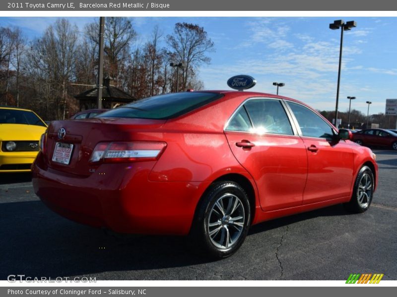 Barcelona Red Metallic / Bisque 2011 Toyota Camry LE