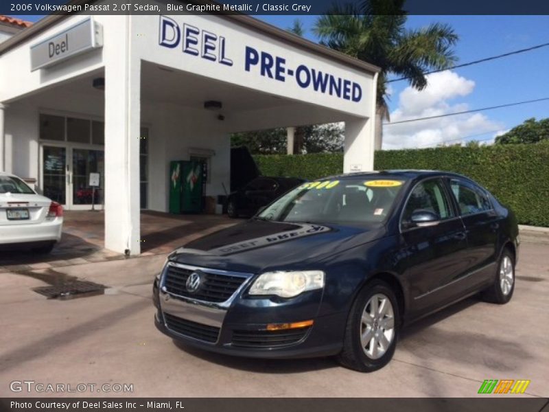 Blue Graphite Metallic / Classic Grey 2006 Volkswagen Passat 2.0T Sedan