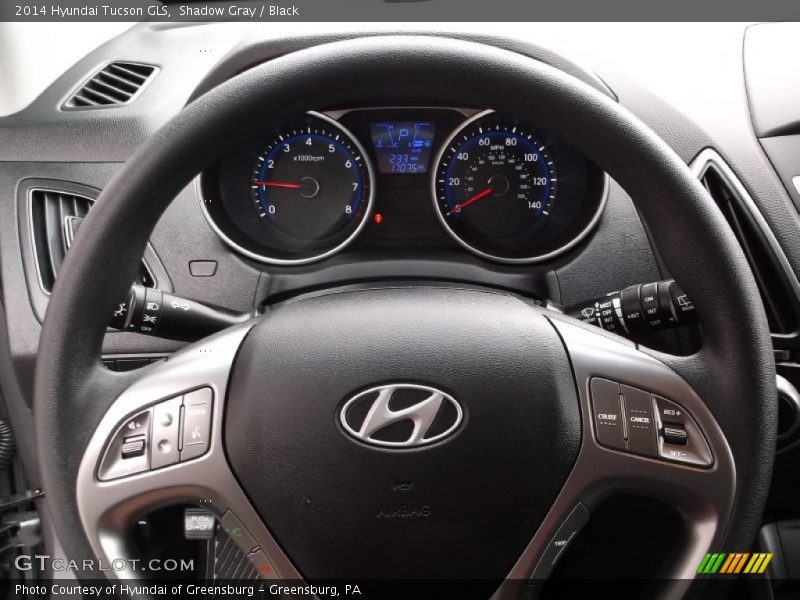 Shadow Gray / Black 2014 Hyundai Tucson GLS