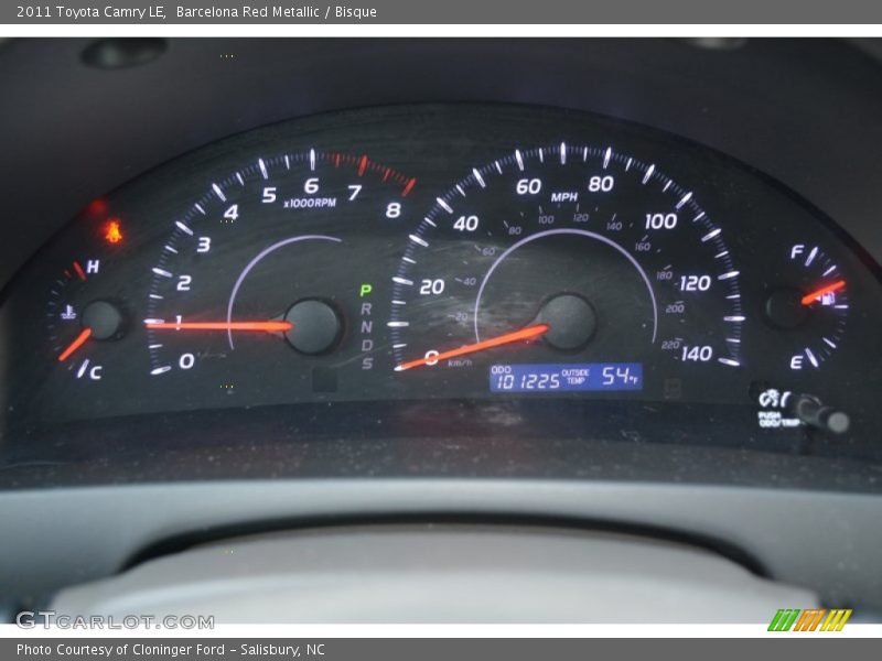 Barcelona Red Metallic / Bisque 2011 Toyota Camry LE