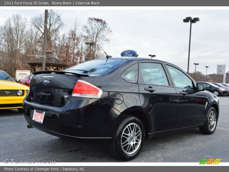 Ebony Black / Charcoal Black 2011 Ford Focus SE Sedan