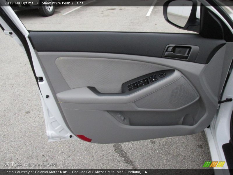 Snow White Pearl / Beige 2012 Kia Optima LX