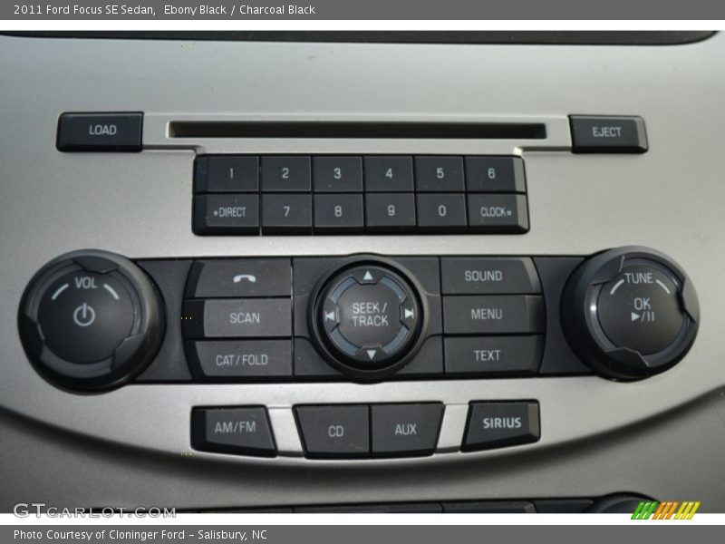 Ebony Black / Charcoal Black 2011 Ford Focus SE Sedan