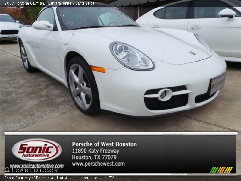 Carrara White / Sand Beige 2007 Porsche Cayman