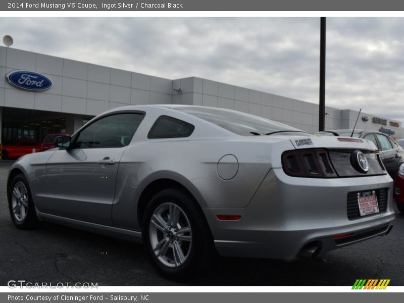 Ingot Silver / Charcoal Black 2014 Ford Mustang V6 Coupe