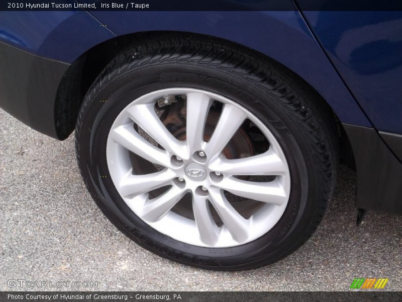 Iris Blue / Taupe 2010 Hyundai Tucson Limited